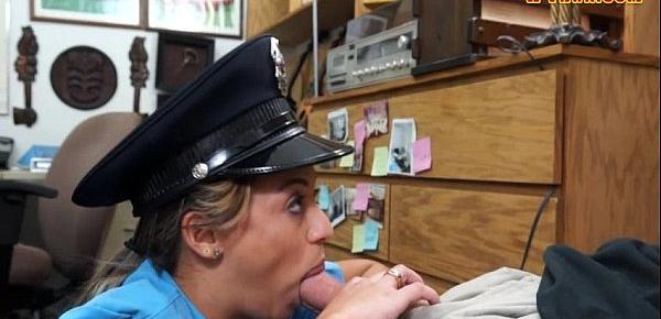  Busty police officer banged by pawn guy